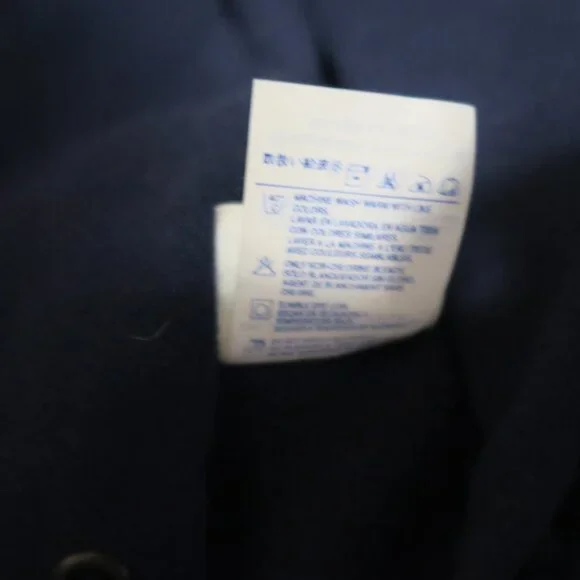 VTG USPS United States Postal Service Logo Hoodie Full Zip Navy Blue XL